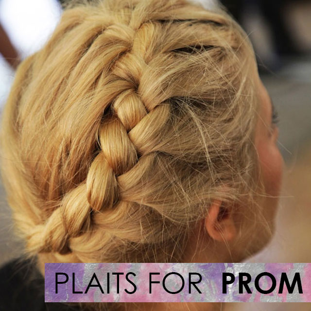 plaited up do hair style